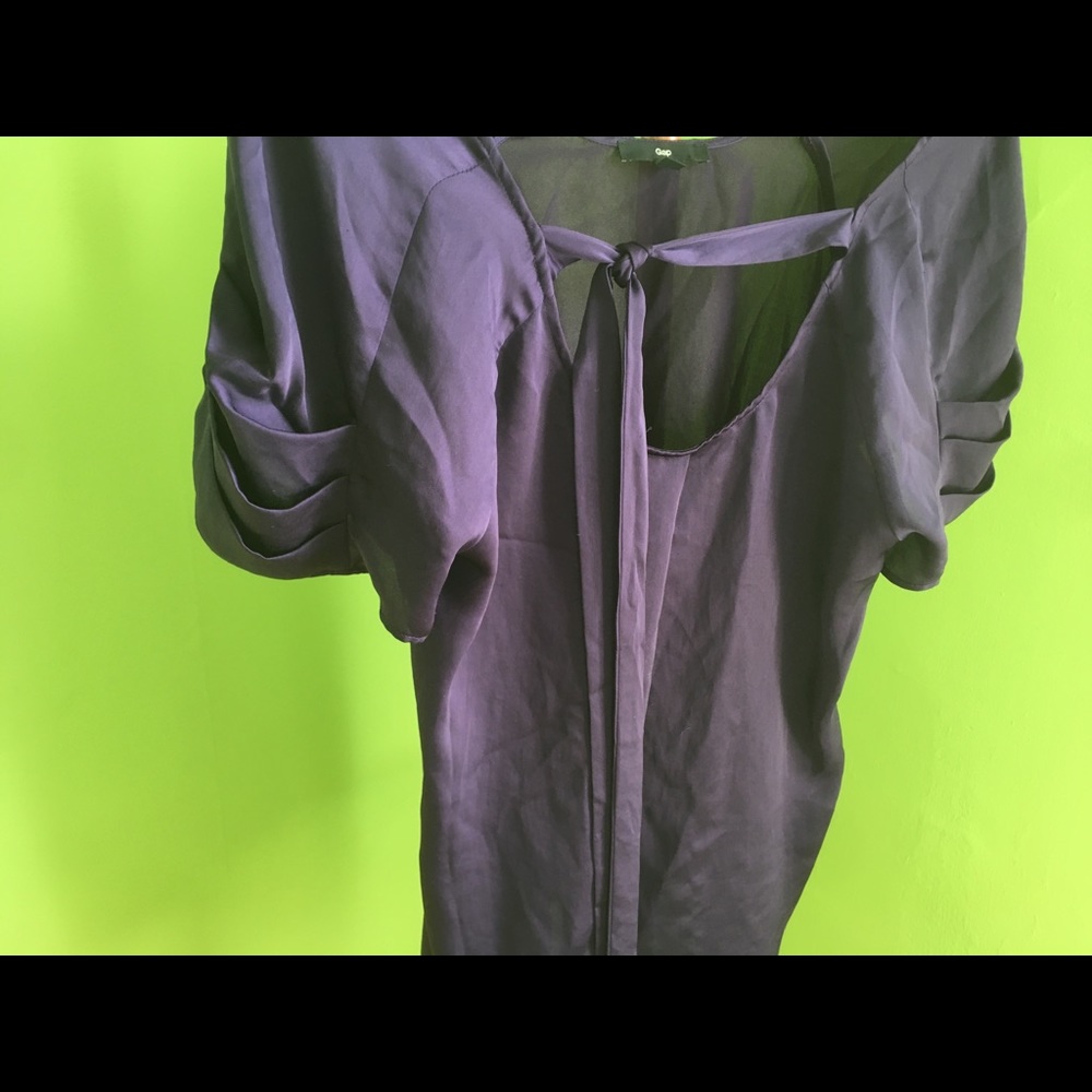 Gap Silky Plum Blouse - Picture 2 of 4